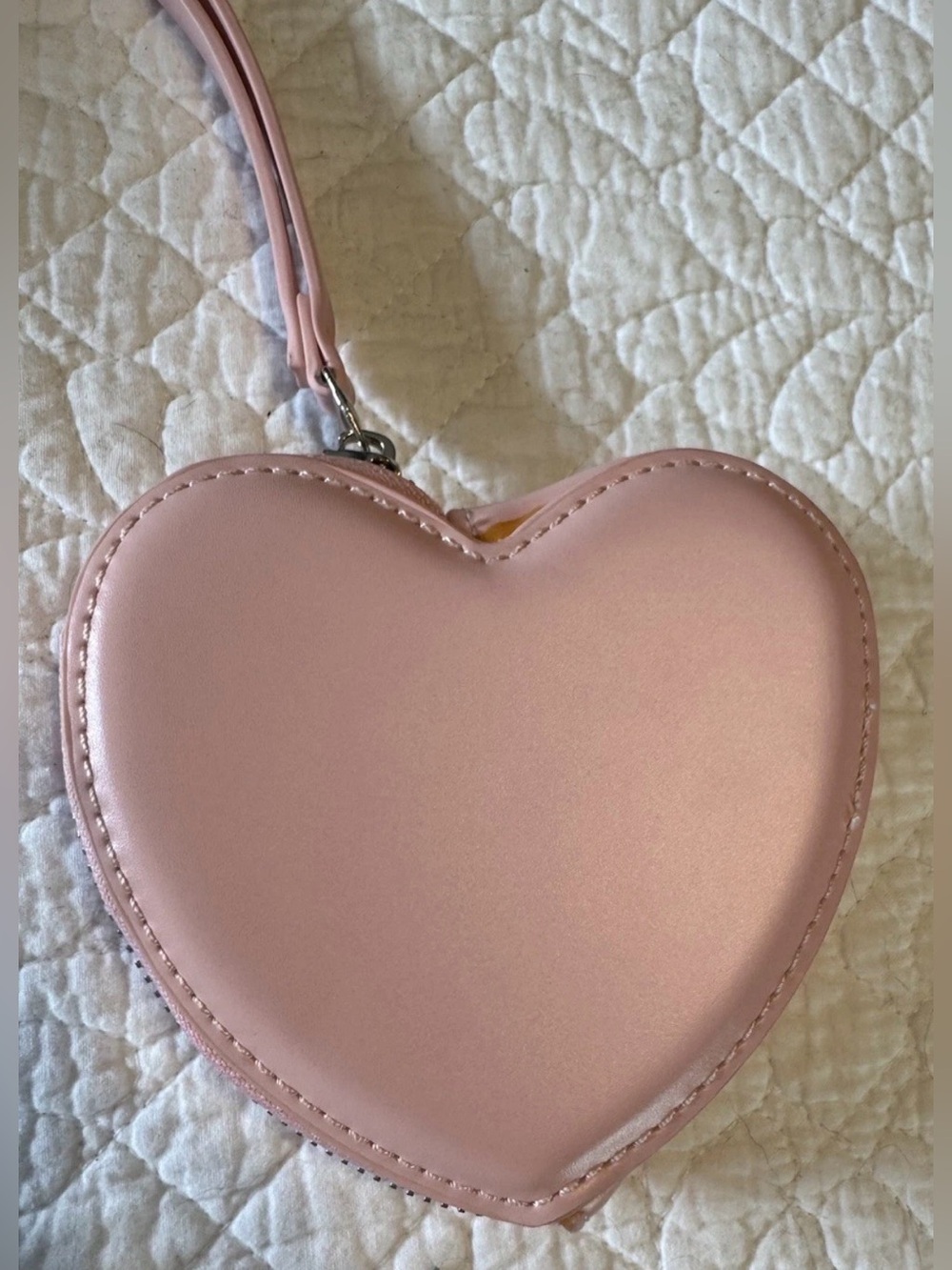 Pink Heart Wristlet Clutch